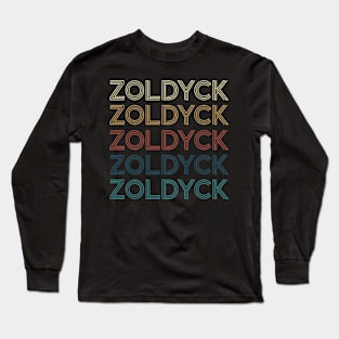 Classic Name Proud Zoldyck Personalized Retro Beautiful Long Sleeve T-Shirt